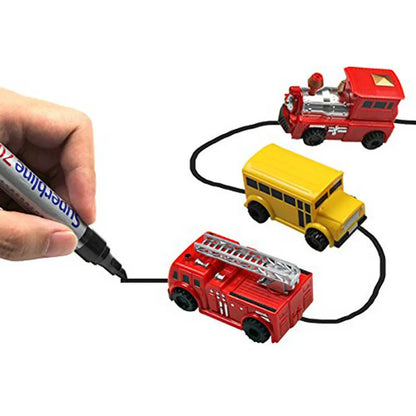 Tekeningvolgende speelauto's