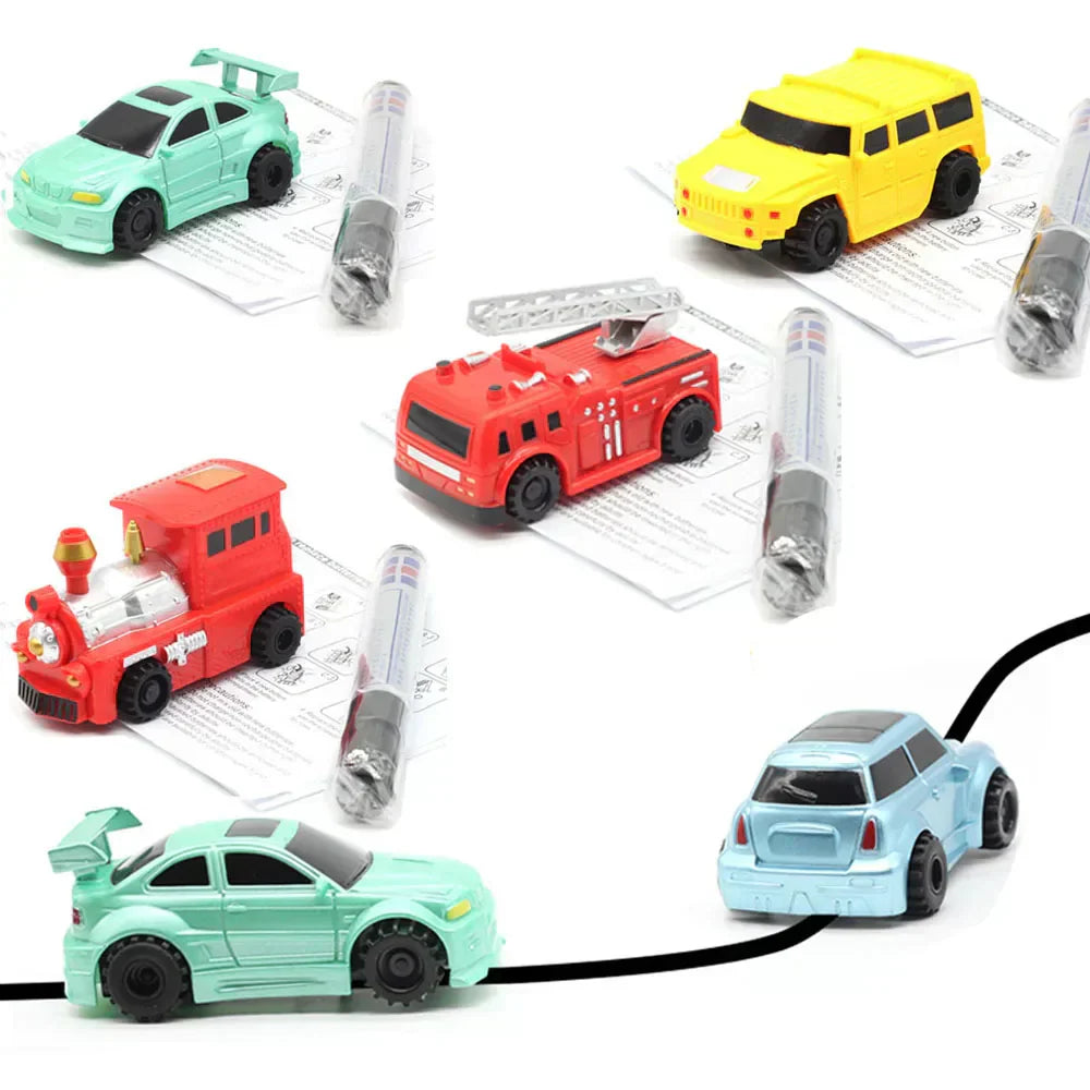 Tekeningvolgende speelauto's