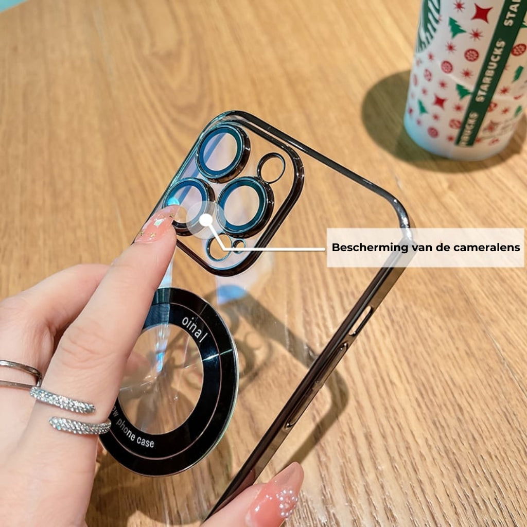 Transparante magnetische iPhone-hoes