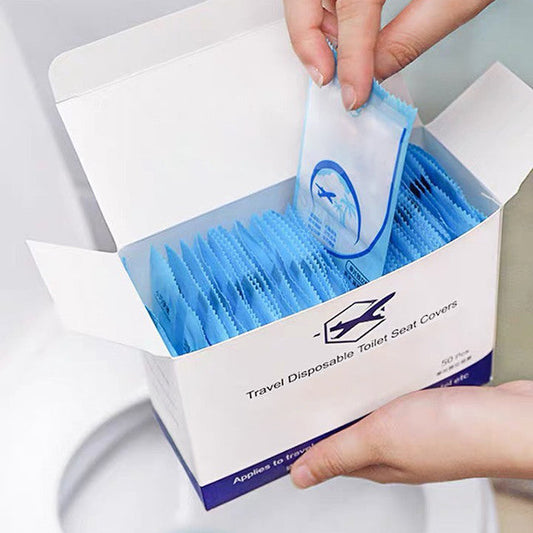 Biologisch afbreekbare hoes voor openbare toiletten (50 stuks)