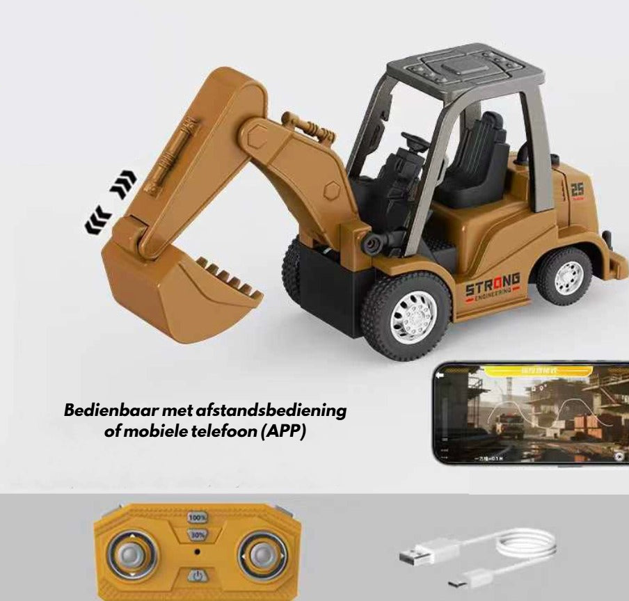 🚜 Mini oplaadbare vorklift met afstandsbediening