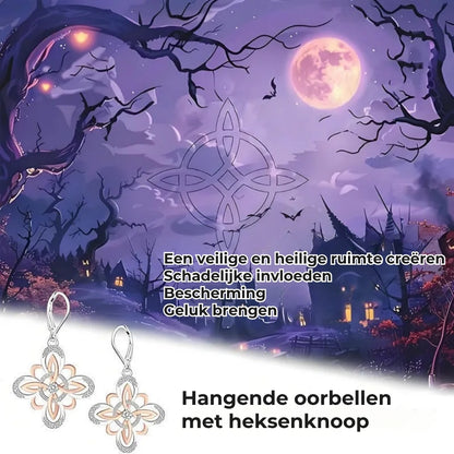 Zilveren Heksenknoop Oorbellen