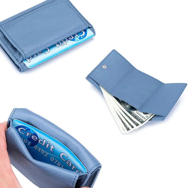 Handgemaakte RFID-portemonnee van echt leer