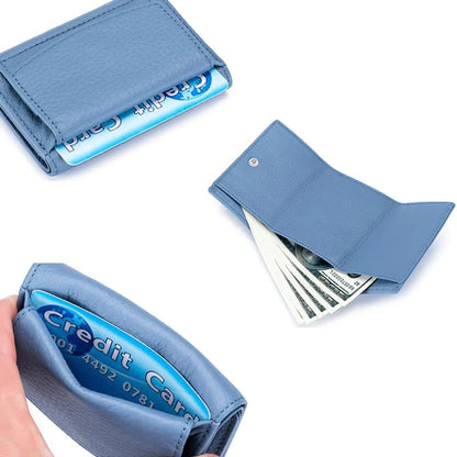 Handgemaakte RFID-portemonnee van echt leer