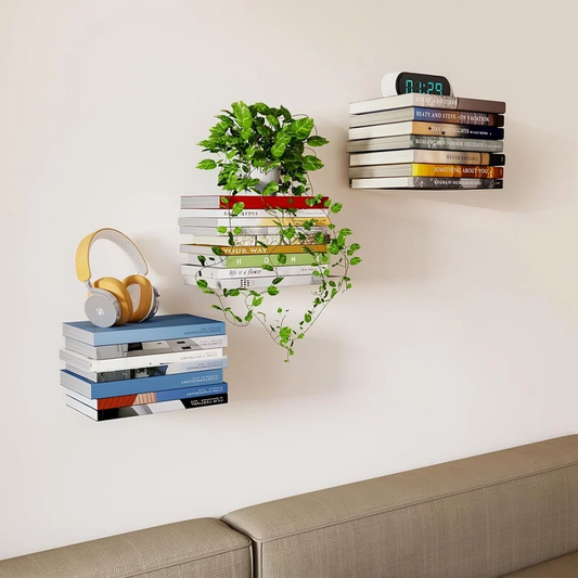 FloatyBooks™ | Onzichtbare zwevende boekenplanken