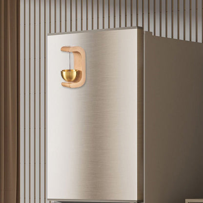 Magnetische houten windgong-deurbel