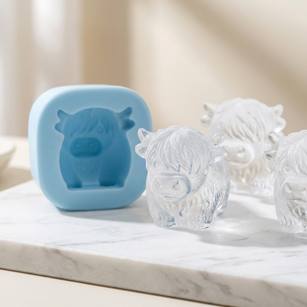3D Highland-koe Mini-ijsblokjesvorm –  drankjes, feestjes en cadeaus