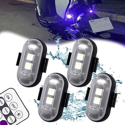 Draadloze LED Stroboscooplampen - Incl. Afstandsbediening - 2 Stuks