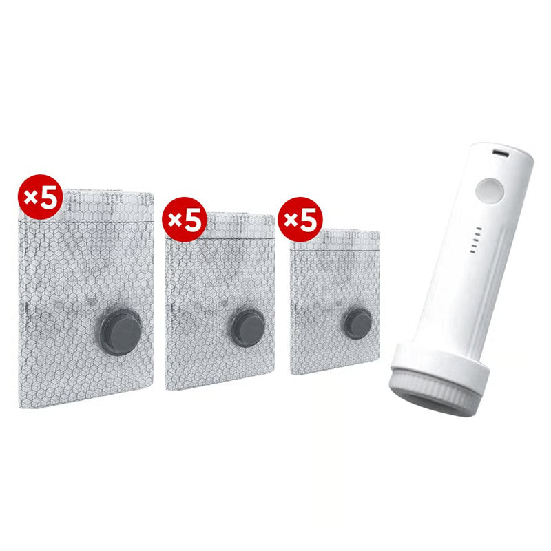 Draadloze Reis Vacuümzak Set – Compressiezakken met Elektrische Pomp