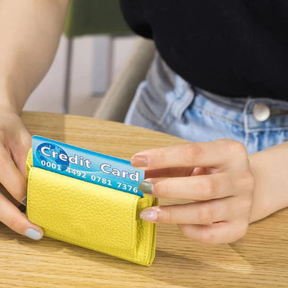 Handgemaakte RFID-portemonnee van echt leer