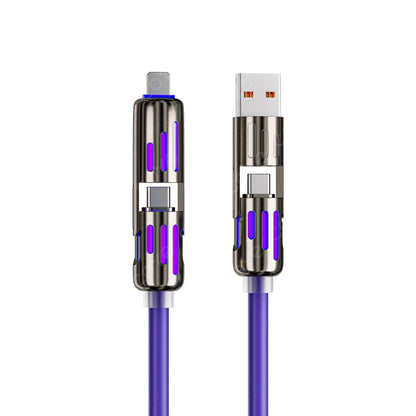 4-in-1 USB-oplaadkabel voor snel opladen met 240 W