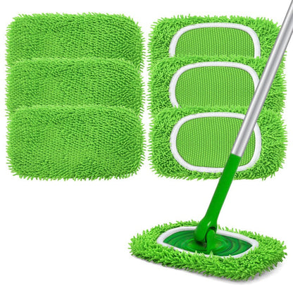 Wasbare microvezel-moppads (4 stuks)