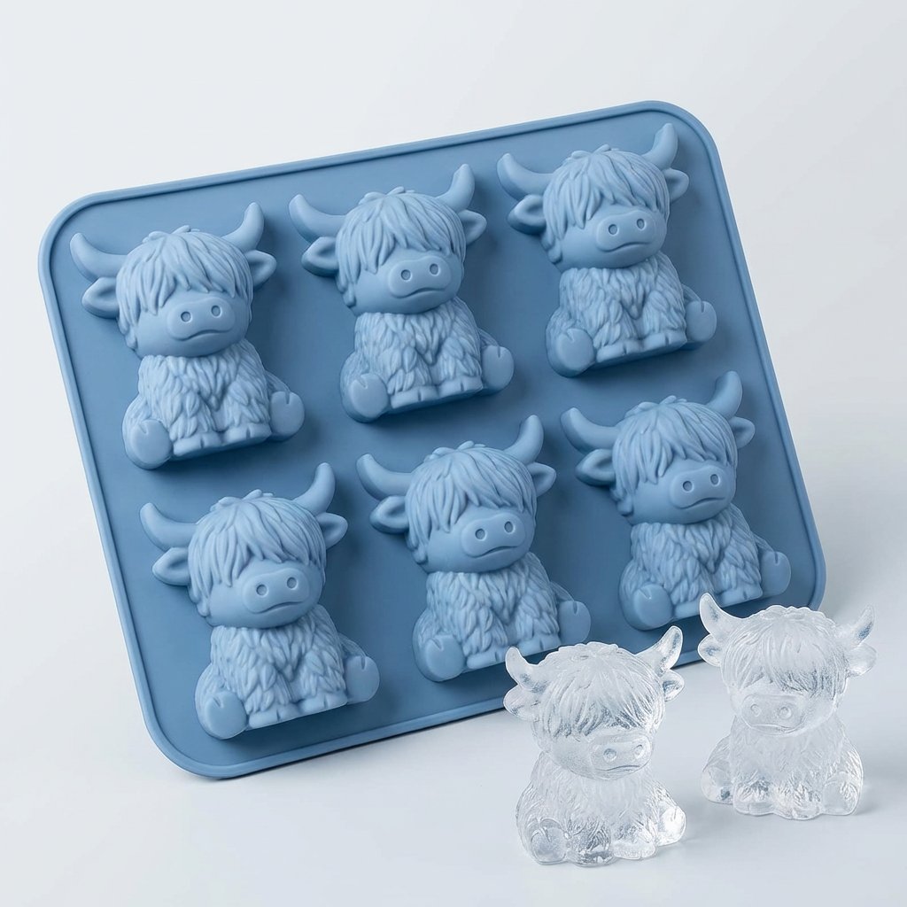 3D Highland-koe Mini-ijsblokjesvorm –  drankjes, feestjes en cadeaus
