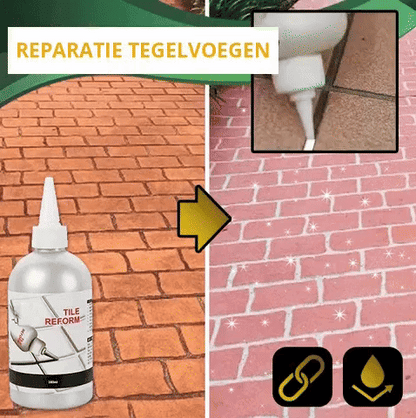Waterdicht reparatiemiddel voor tegelvoegen