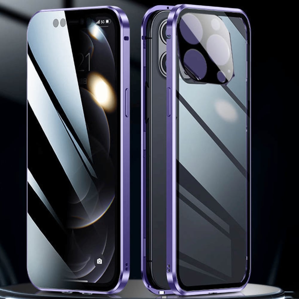 iPhone Dubbelzijdig Metalen Privacyhoesje