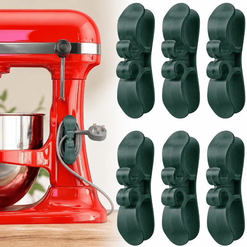 Oplader- en snoerhouders (6 stuks)
