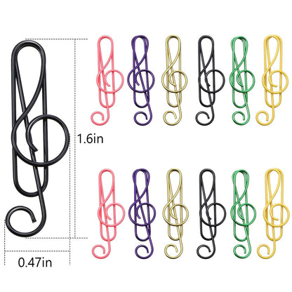 🎵Muziek veelkleurige metalen paperclips (100 stuks)