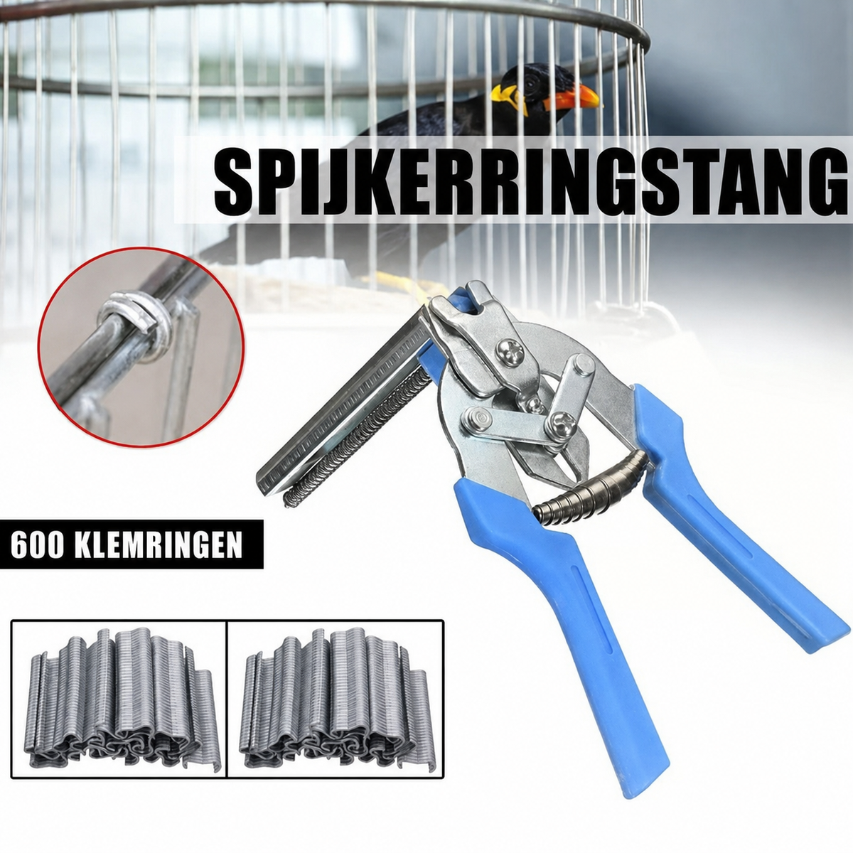 Spijkerringstang Type M - Inclusief 600 Spijkers