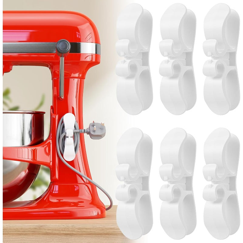 Oplader- en snoerhouders (6 stuks)