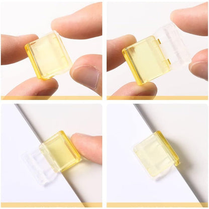 Papierclips met plastic glijlaag
