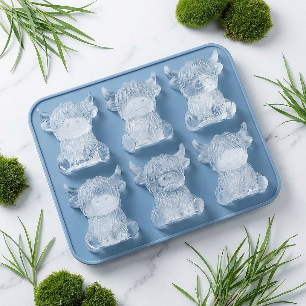 3D Highland-koe Mini-ijsblokjesvorm –  drankjes, feestjes en cadeaus