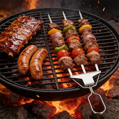 3-Way Grill Spiezen – Multifunctionele BBQ Spiezen