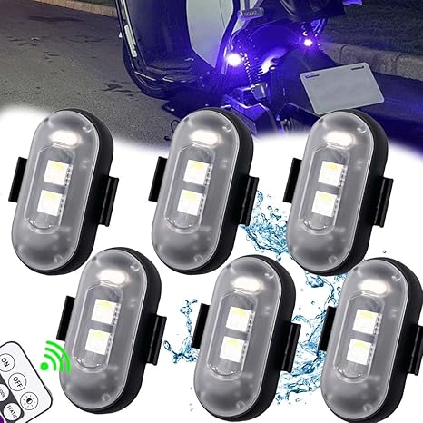 Draadloze LED Stroboscooplampen - Incl. Afstandsbediening - 2 Stuks