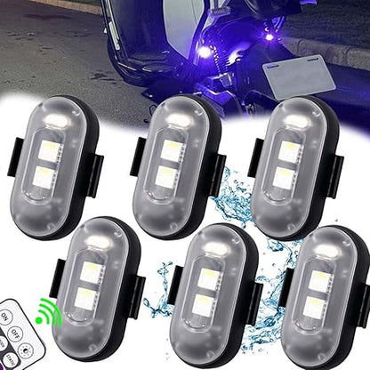 Draadloze LED Stroboscooplampen - Incl. Afstandsbediening - 2 Stuks