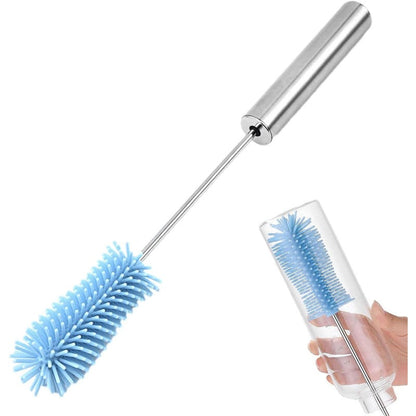 Draaiende silicone fles- en glazenborstel