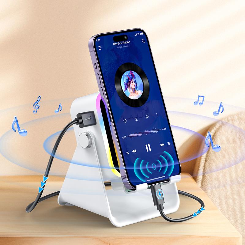 🎶 5-in-1 Draadloze Inductie- en Bluetooth-luidspreker