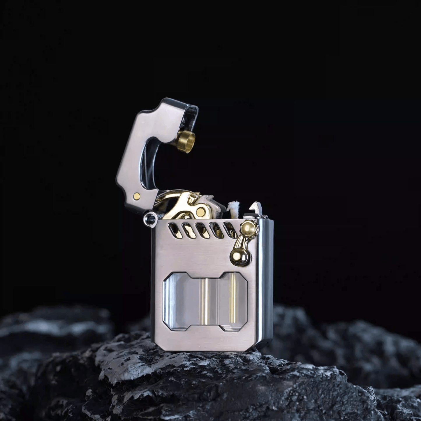 Powerlighter - Krachtige, Moderne Design, Windbestendige Metalen Aansteker