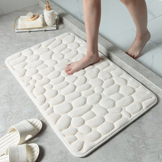 🔥Antislip Badkamermat met kiezelpatroon