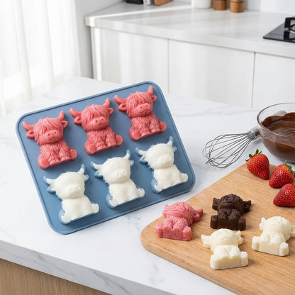 3D Highland-koe Mini-ijsblokjesvorm –  drankjes, feestjes en cadeaus