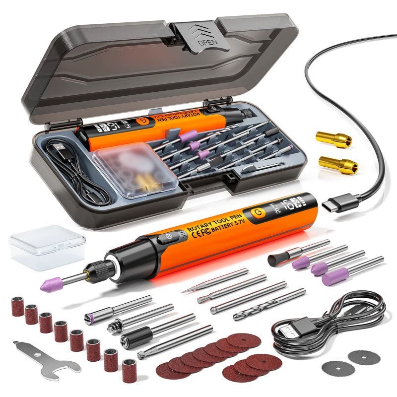 Elektrische Rotary Tool Set met LED-licht en Digitaal Display