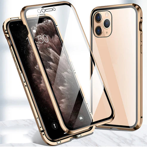 💥Laatste dag 50% korting💥 Magnetisch dubbelzijdig glas telefoonhoesje voor iPhone