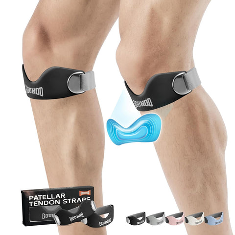 Patella-steunband voor kniepijn en peesontsteking (2 banden inbegrepen)