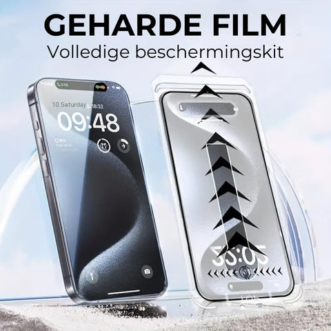 iPhone Beveiligingskit - Stofvrije Geharde Schermfilm