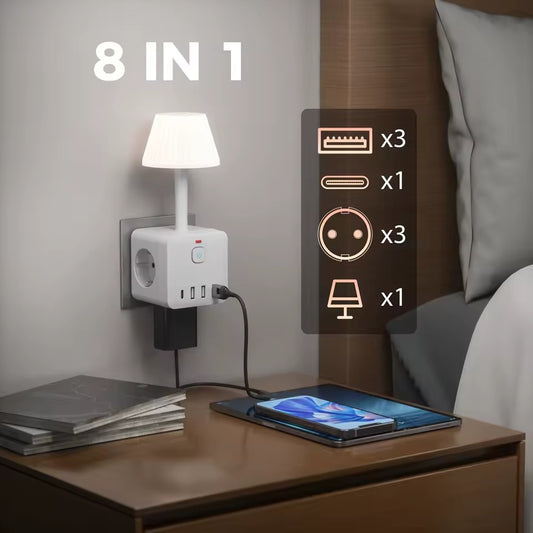 LED-lamp met outlet-adapter (EU/NL stopcontact)💡