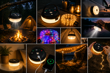 CampGlow PRO - 4-in-1 Oplaadbare Kampeerlamp