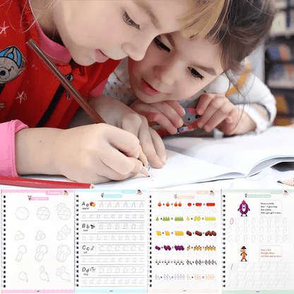 Herbruikbare Schrift Aanleerset | Inclusief 4 boeken, 1 pen en 10 navullingen