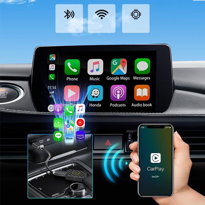 Automatische CarPlay Omvormer - Zonder Kabel
