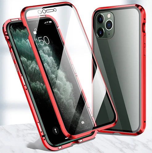 💥Laatste dag 50% korting💥 Magnetisch dubbelzijdig glas telefoonhoesje voor iPhone