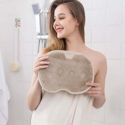 Voet- en rugscrubber voor onder de douche, massagekussen