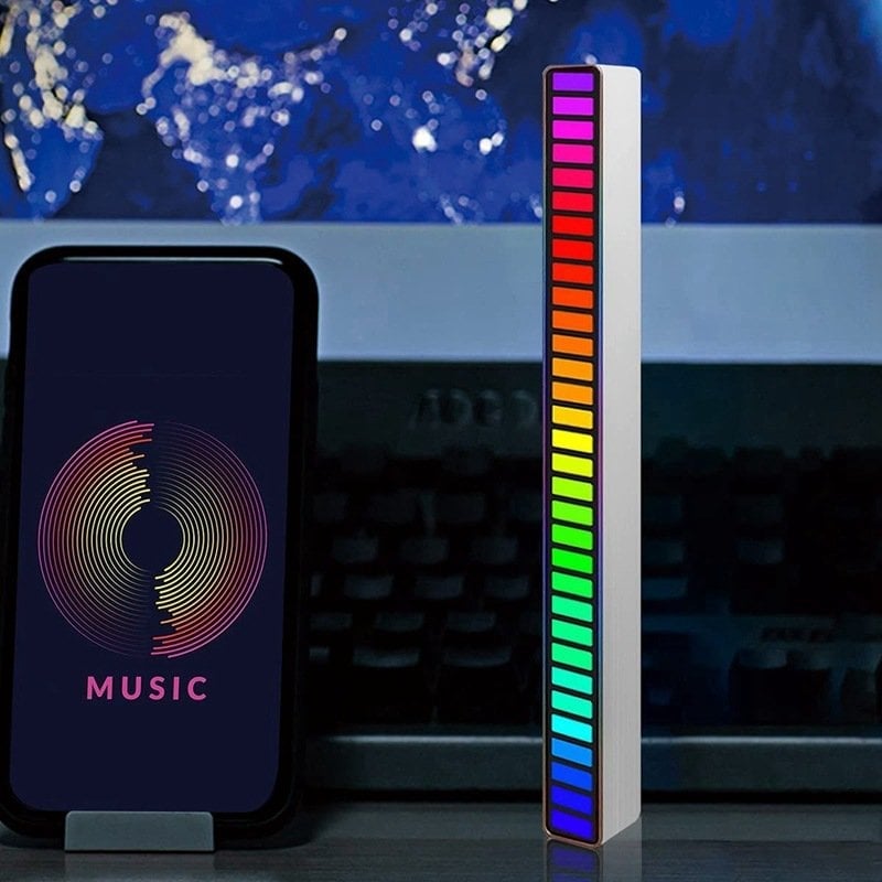 🎶 LED Muziekgestuurde Lamp – jouw mobiele lichtshow!