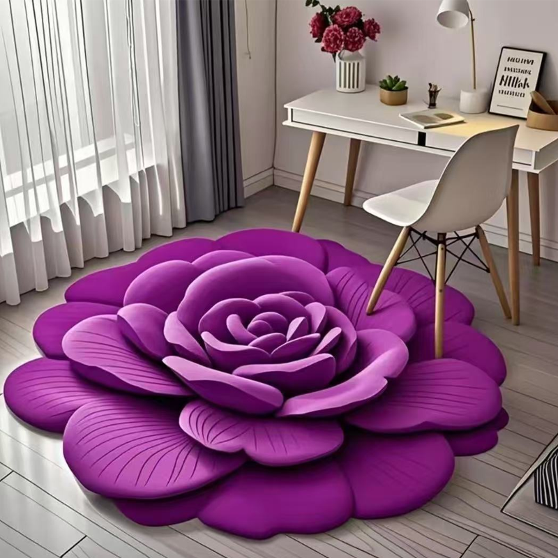 Bloemen Pluche Vloermat