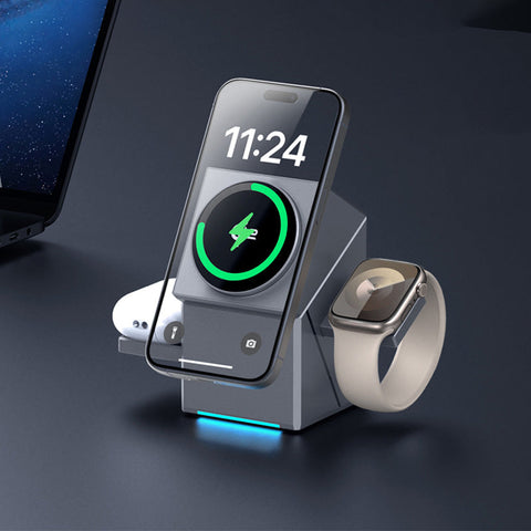 🔥3-in-1 draadloos oplaadstation