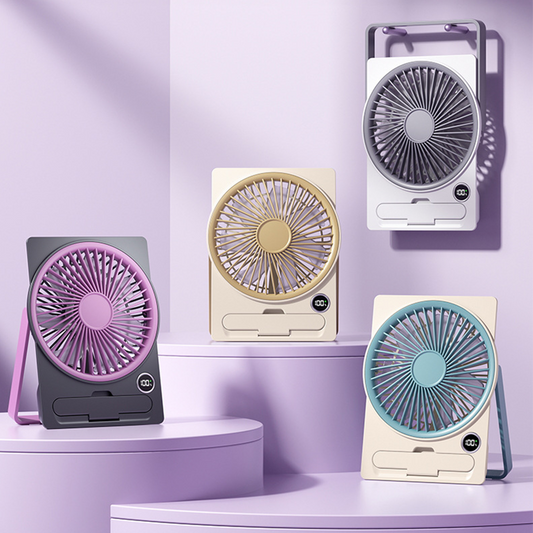 Ultradunne, Oplaadbare Mini-ventilator Met USB-Aansluiting