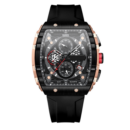 Cyberpunk futuristische stijl⌚Multifunctionele quartzhorloge voor mannen