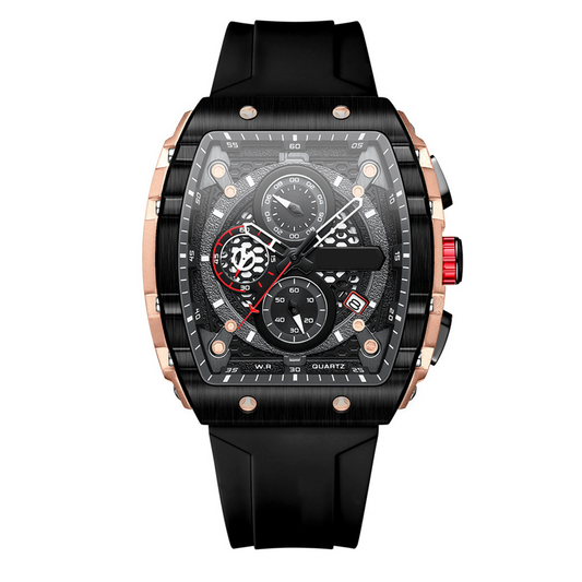 Cyberpunk futuristische stijl⌚Multifunctionele quartzhorloge voor mannen