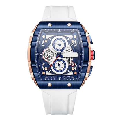 Cyberpunk futuristische stijl⌚Multifunctionele quartzhorloge voor mannen